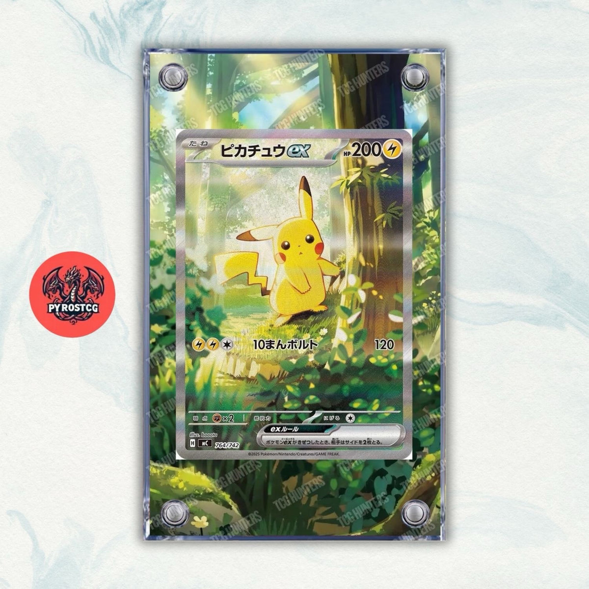 Pokémon Teca Magnetica Acrilico Extended Art - Pikachu 764/742 | Display Case0