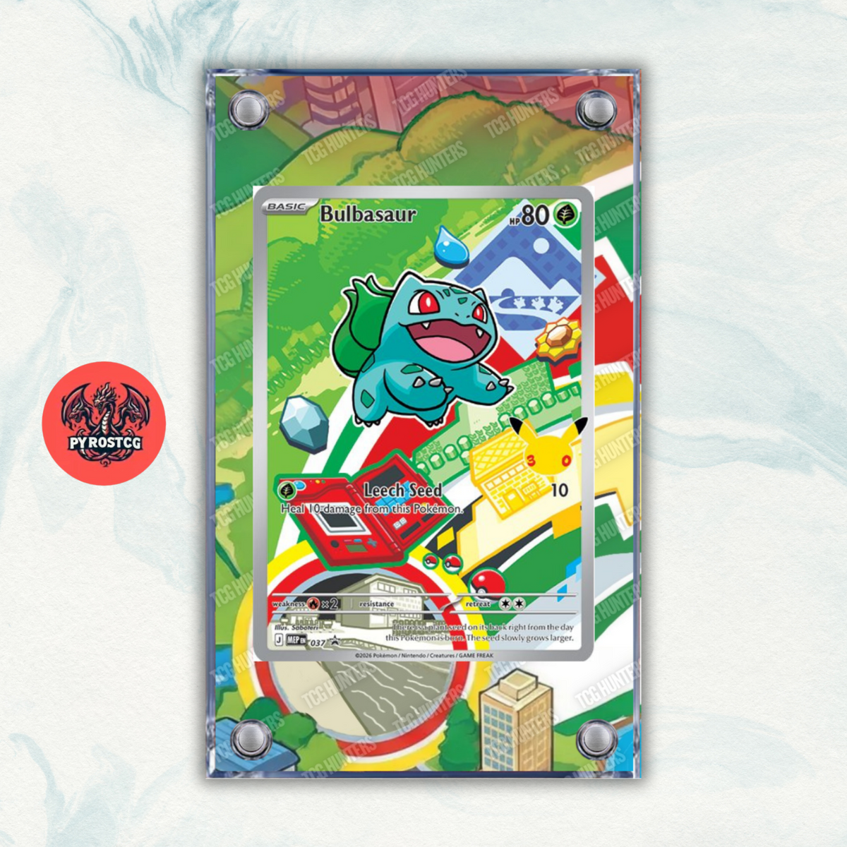 Pokémon Teca Magnetica Acrilico Extended Art - Squirtle (MEP 039) | Display Case0