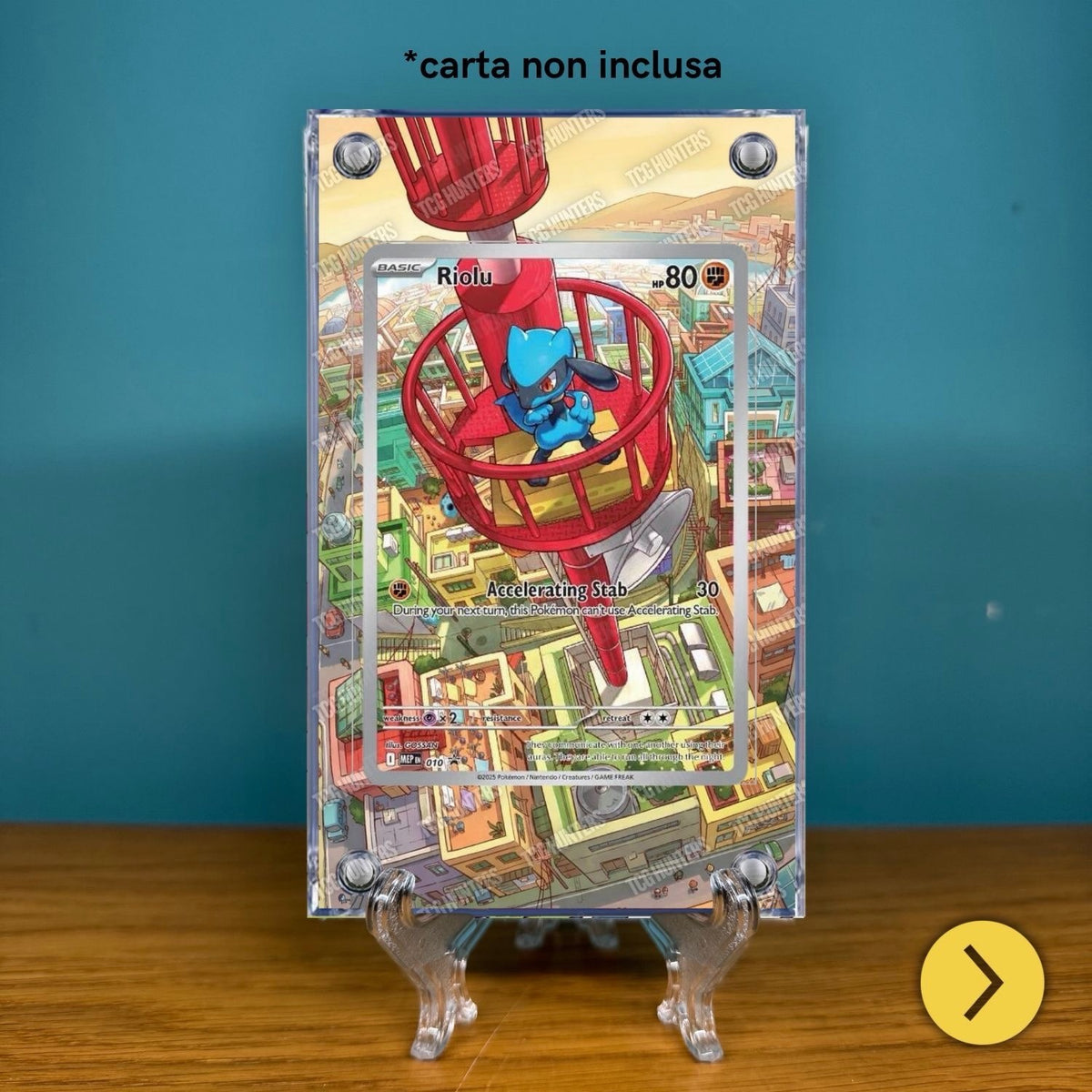 Pokémon Teca Magnetica Acrilico Extended Art Riolu MEP 010 | Display Case1