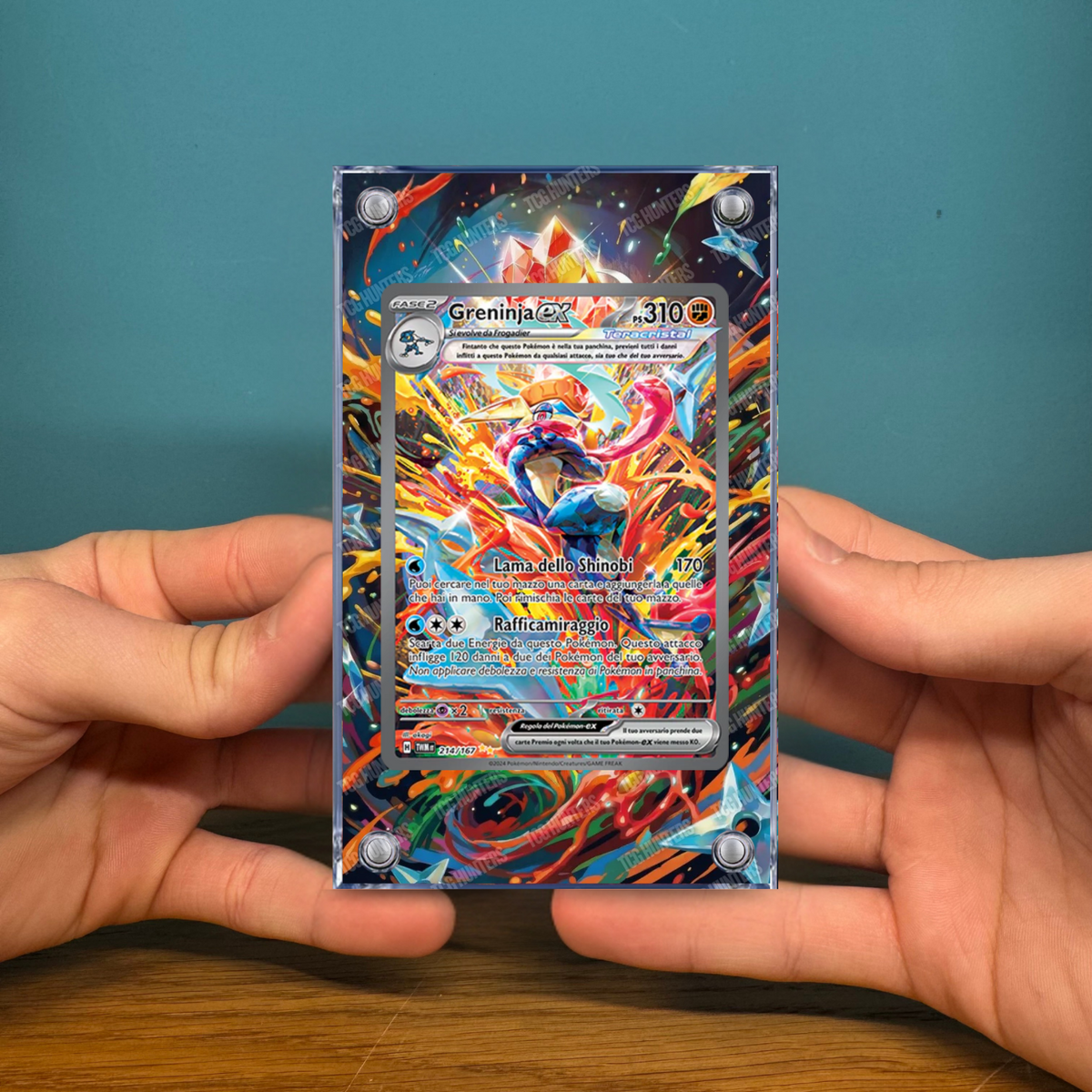 Pokémon Teca Magnetica Acrilico Extended Art - Greninja TWM 217 | Display Case2