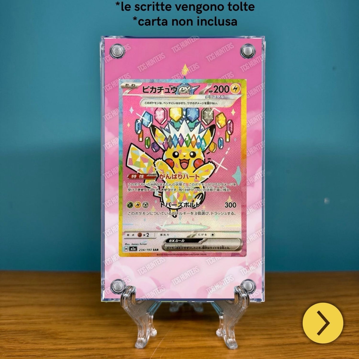 Pokémon Teca Magnetica Acrilico Extended Art - Pikachu M2a 234 | Display Case1