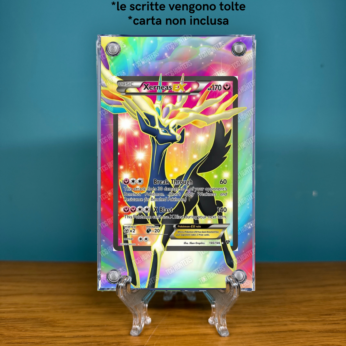 Pokémon Teca Magnetica Acrilico Extended Art - Xerneas EX XY 146 | Display Case1