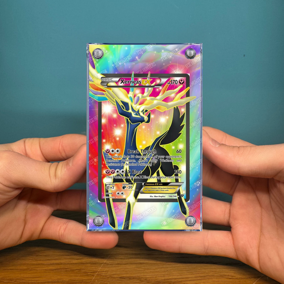 Pokémon Teca Magnetica Acrilico Extended Art - Xerneas EX XY 146 | Display Case2