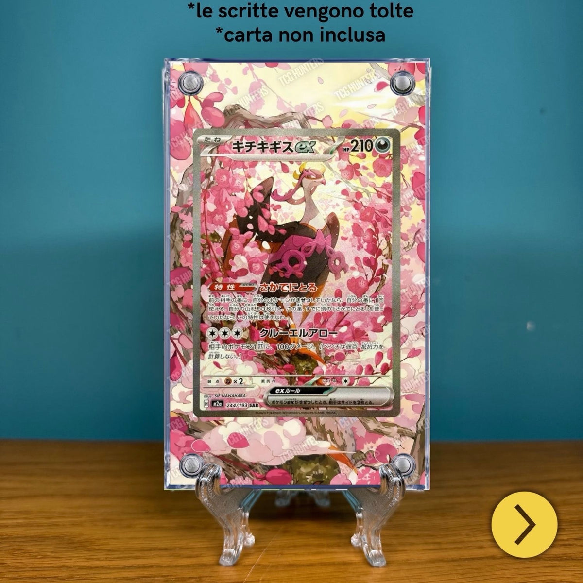 Pokémon Teca Magnetica Acrilico Extended Art Fezandipiti 244/193 | Display Case1