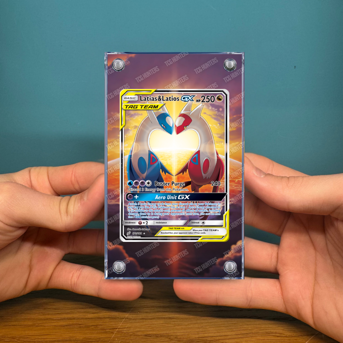 Pokémon Teca Magnetica Extended Art - Latias & Latios GX TEU 170 | Display Case2