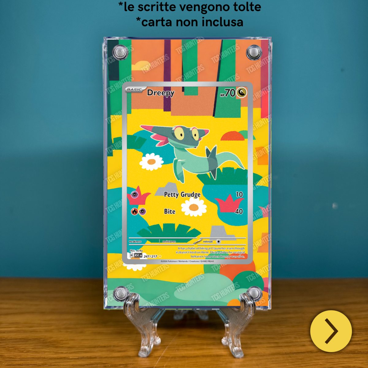 Pokémon Teca Magnetica Acrilico Extended Art - Dreepy ASC 247 | Display Case1