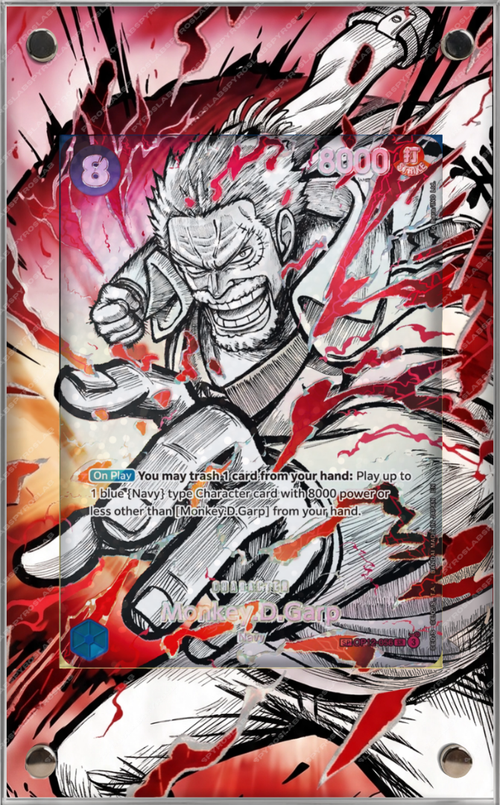 Monkey.D.Garp OP12-056 — teca Extended Art PyroSlabs